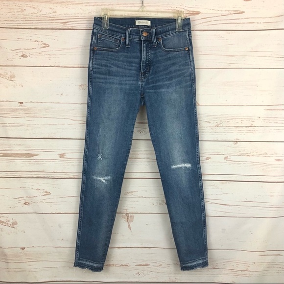 Madewell 9" High-Rise Skinny Jeans Allegra Wash Released Chewed Hem STYLE #K1868 - Picture 12 of 16